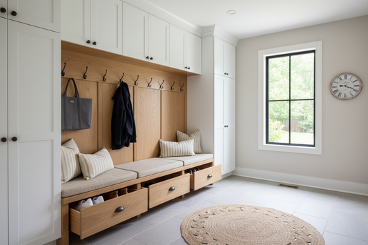 Mudroom Cabinets with Bench