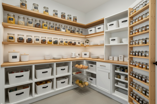 Pantry shelves