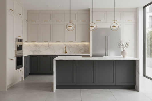 2 tone kitchen cabinets