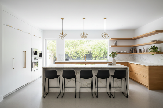 modern grey kitchen cabinets