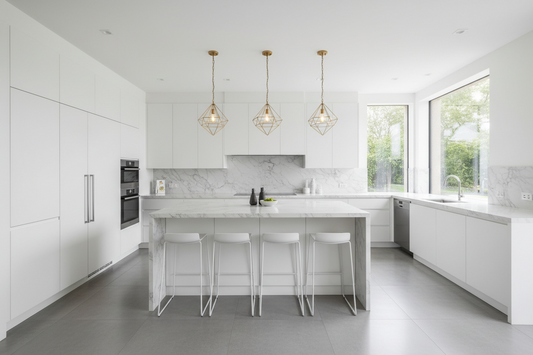 white kitchen cabinets
