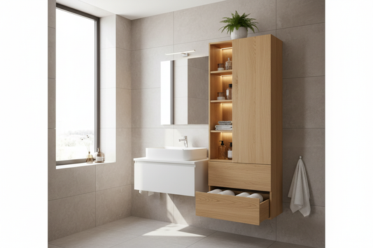 bathroom cabinet with sink