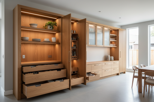 Custom built cabinets