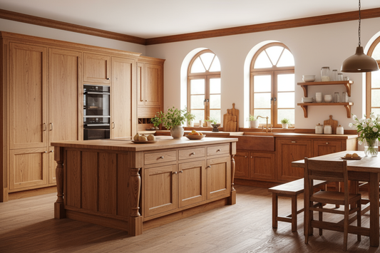 Elevate Your Kitchen with Solid Wood Kitchen Cabinets: GoldenHome’s Premium Solutions