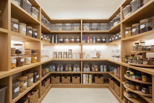 walk in corner pantry